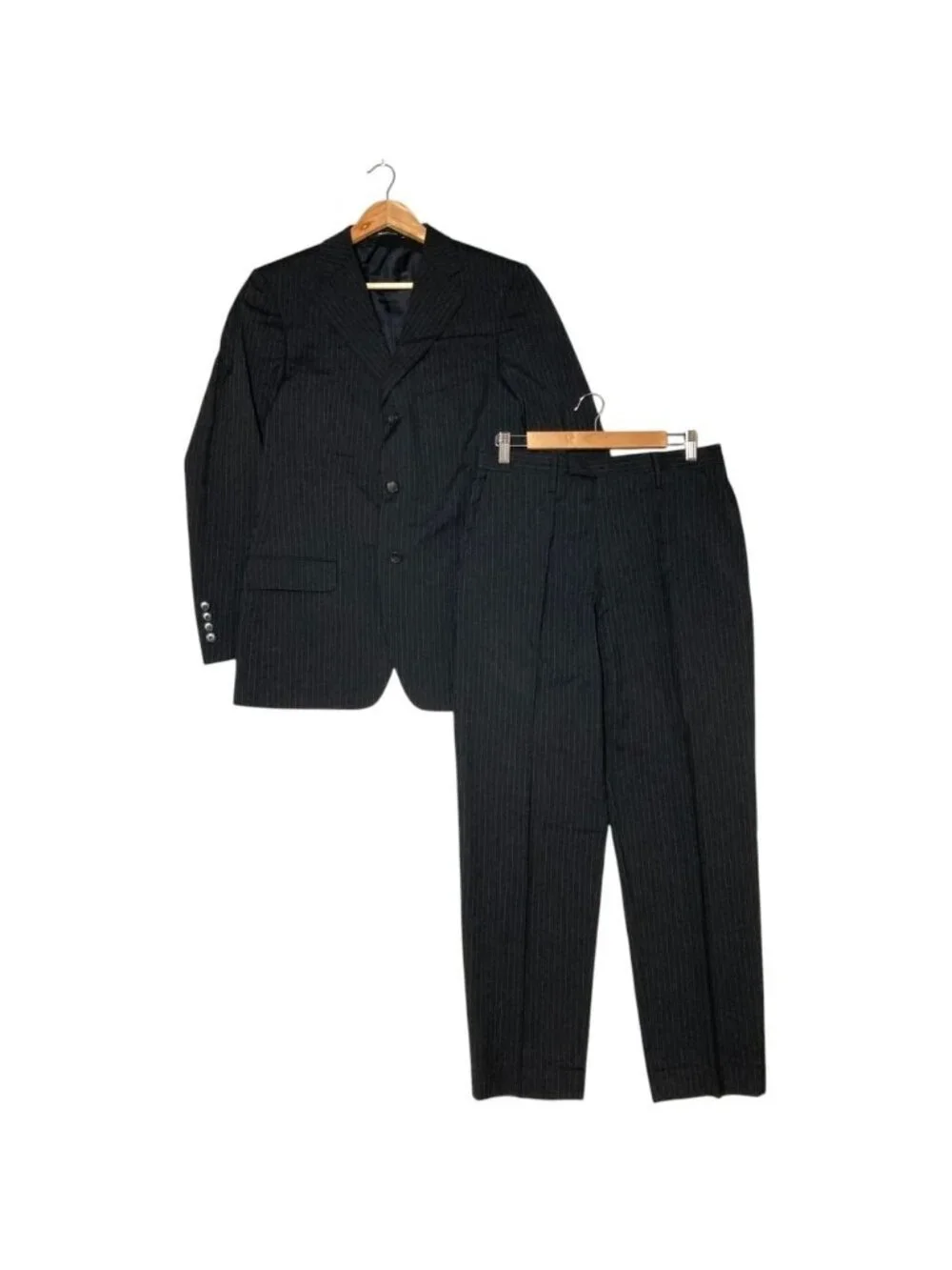 Gucci Striped Single Suit Set Fully Lined Black 48